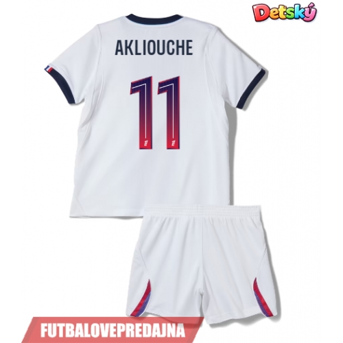 Lacne Dětský Futbalové dres Paris Saint-Germain Maghnes Akliouche #11 2026-27 Krátky Rukáv - Preč (+ trenírky)